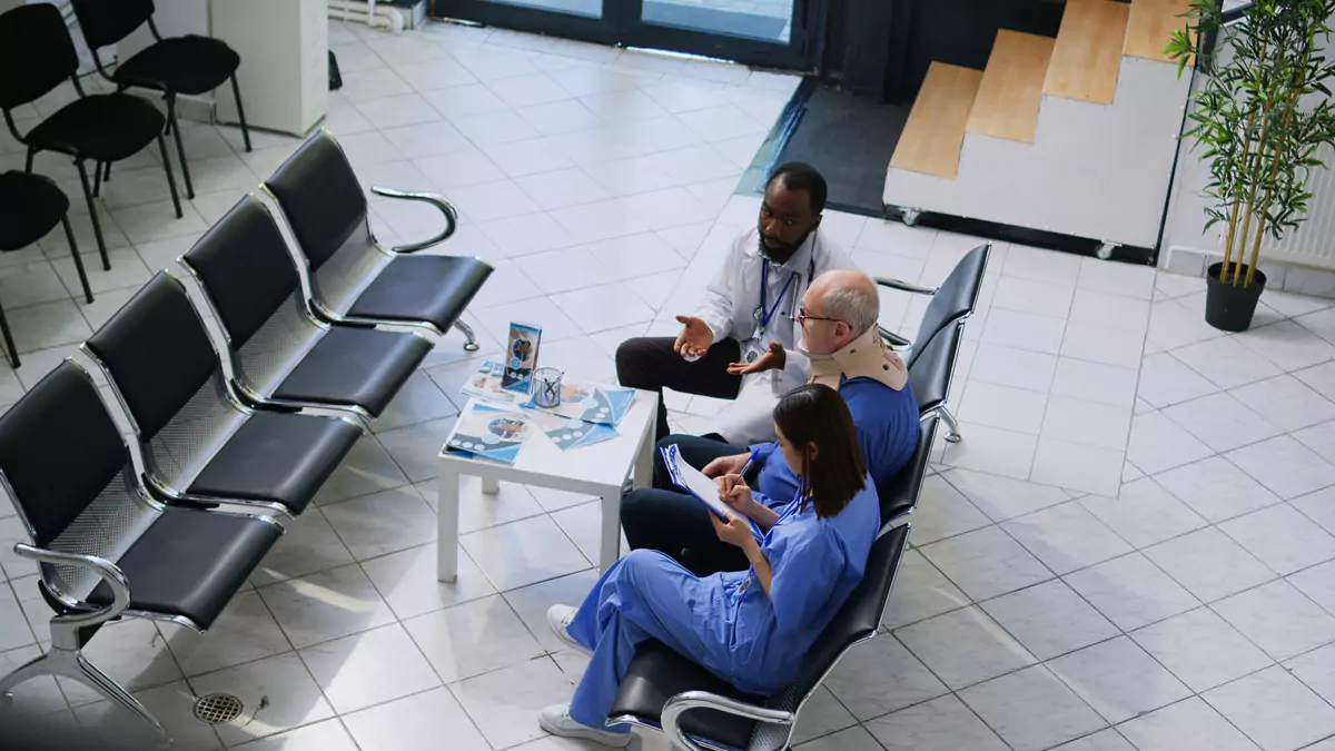 Doctor Patient Sit Waiting Room